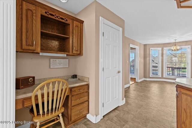 235 Ashford Dr, Mt Washington, KY 40047 - home office featuring built in study area and baseboards