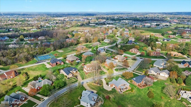 235 Ashford Dr, Mt Washington, KY 40047 - aerial overview of property's location with nearby suburban area