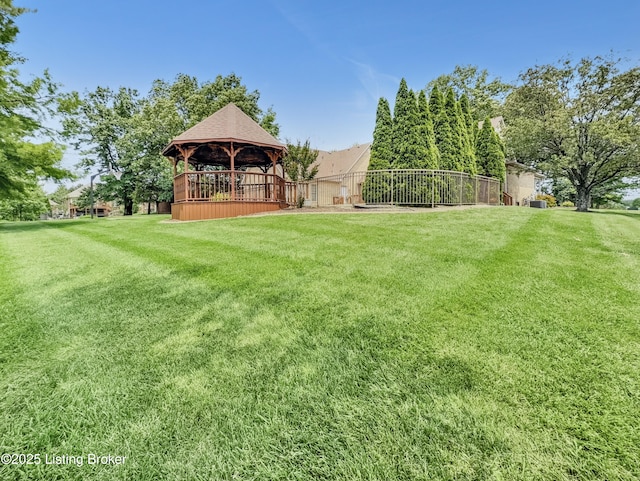 235 Ashford Dr, Mt Washington, KY 40047 - view of yard featuring a gazebo