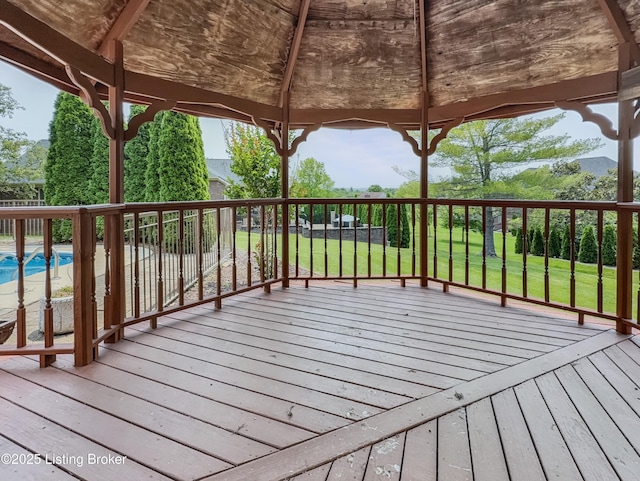 235 Ashford Dr, Mt Washington, KY 40047 - deck featuring a gazebo and a yard