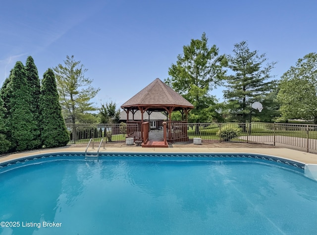 235 Ashford Dr, Mt Washington, KY 40047 - view of swimming pool with a gazebo