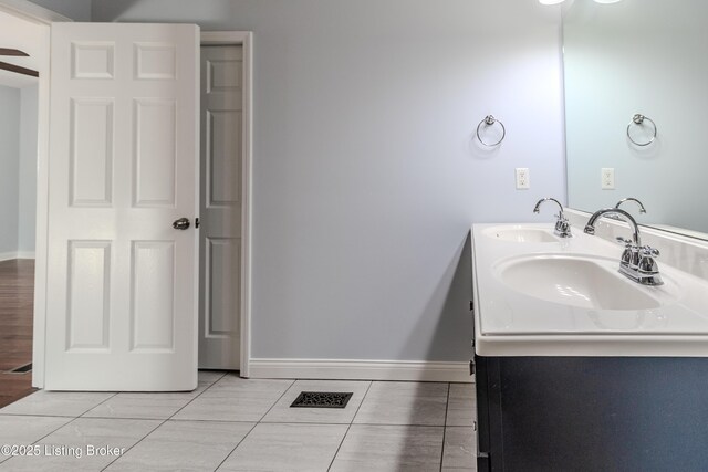1110 Clark Station Rd, Fisherville, KY 40023 - full bathroom with a sink, baseboards, and tile patterned flooring