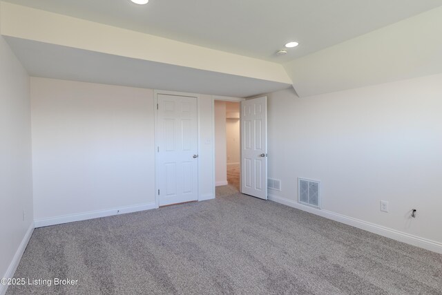 1110 Clark Station Rd, Fisherville, KY 40023 - interior space featuring carpet flooring, visible vents, and baseboards