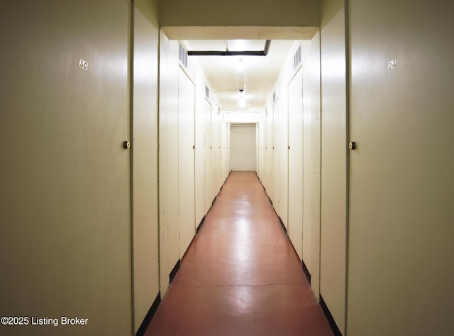 1611 Spring Dr Unit 5C, Louisville, KY 40205 - hallway with concrete floors