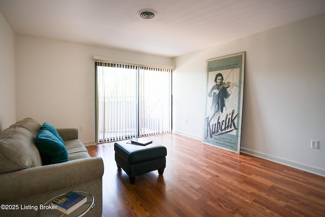 1611 Spring Dr Unit 5C, Louisville, KY 40205 - living area with wood finished floors and baseboards
