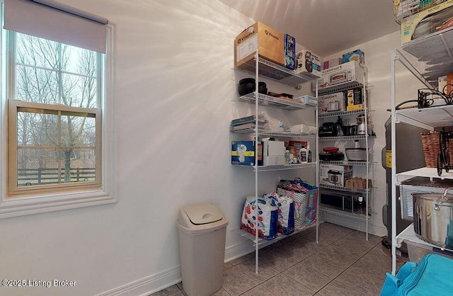 view of storage room