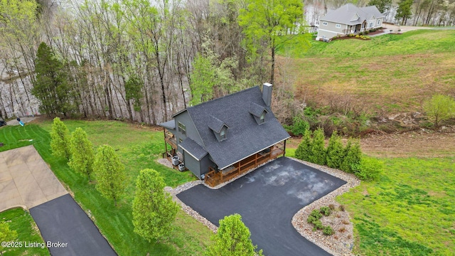 drone / aerial view