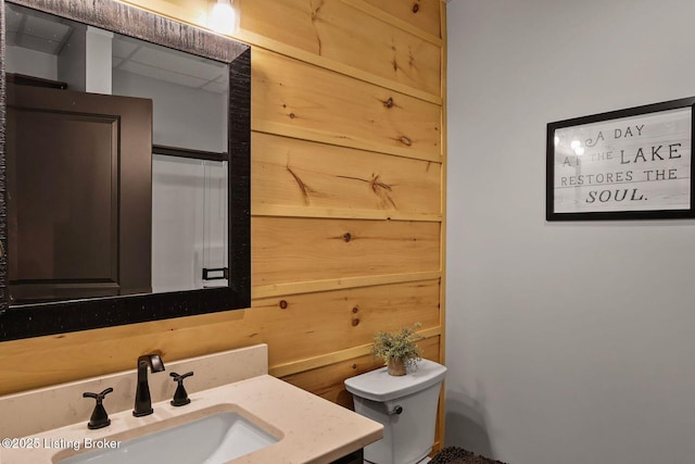 bathroom with a sink and toilet