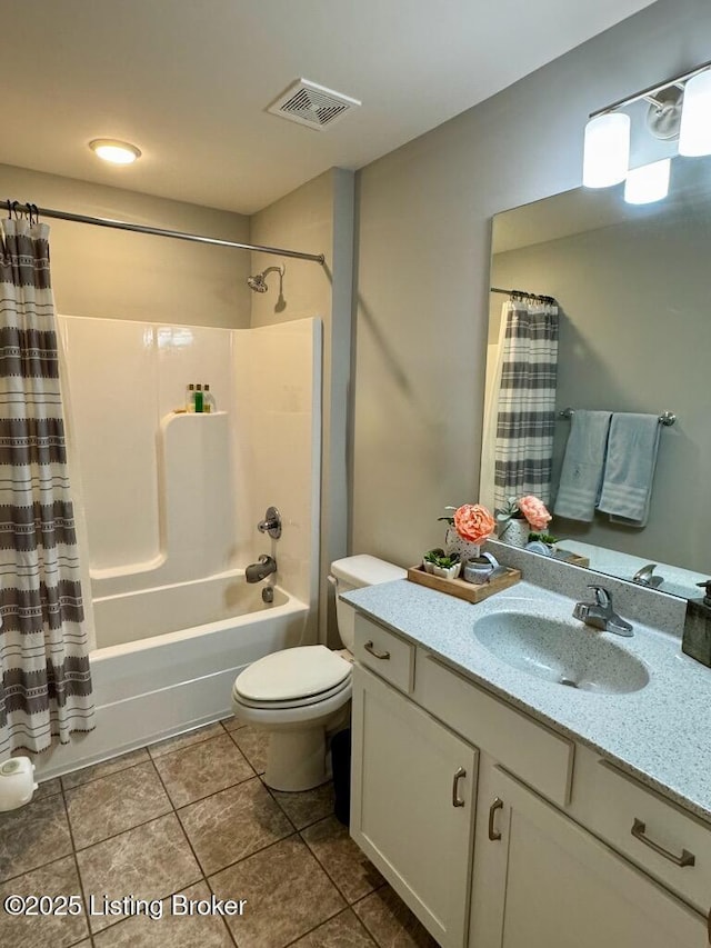 117 Richwood Cir, Georgetown, KY 40324 - bathroom with tile patterned floors, toilet, vanity, and shower / bath combination with curtain