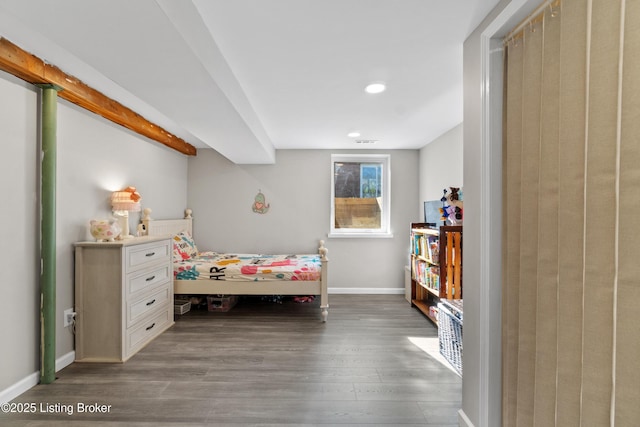6201 Manse Dr, Louisville, KY 40258 - bedroom with recessed lighting, baseboards, and wood finished floors