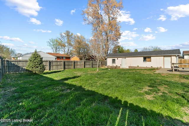 6201 Manse Dr, Louisville, KY 40258 - view of yard with a patio area and a fenced backyard