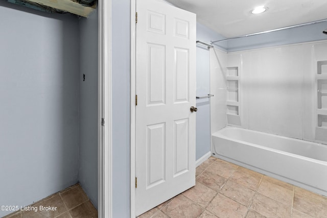 8006 Bramble Ln, Louisville, KY 40258 - bathroom with recessed lighting and shower / bathing tub combination