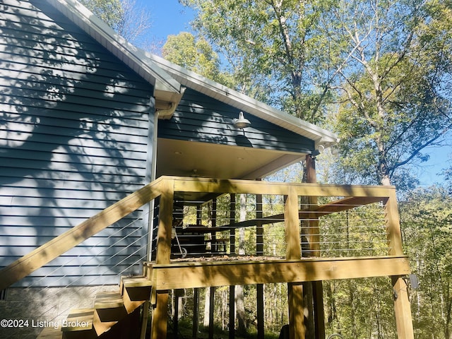 132 Cherry Ln, Leitchfield, KY 42754 - view of deck