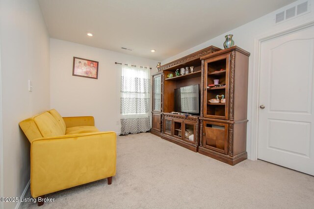 11207 Comfort Ct, Louisville, KY 40229 - sitting room with carpet flooring and recessed lighting