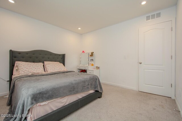 11207 Comfort Ct, Louisville, KY 40229 - bedroom with carpet flooring, baseboards, and recessed lighting