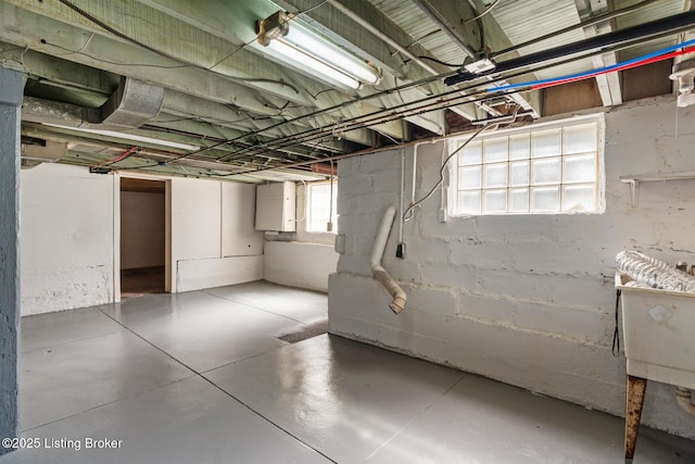 view of basement