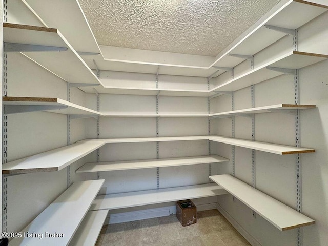 view of storage area