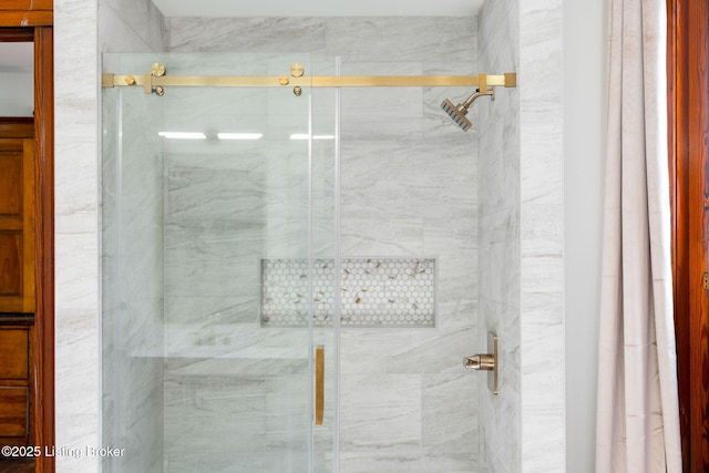1026 S Brook St, Louisville, KY 40203 - bathroom with a marble finish shower