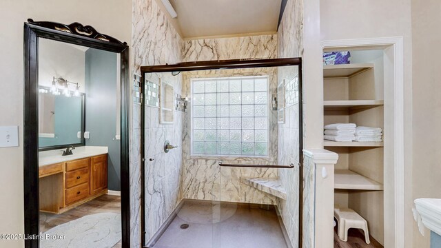 5214 Charlbury Ct, Louisville, KY 40241 - bathroom with a shower stall and vanity