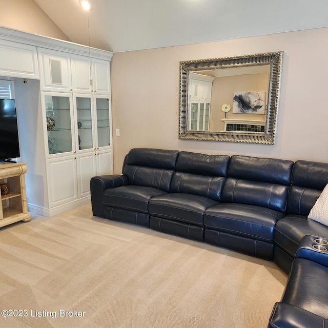 404 Eastgate Village Wynde, Louisville, KY 40223 - carpeted living room with vaulted ceiling