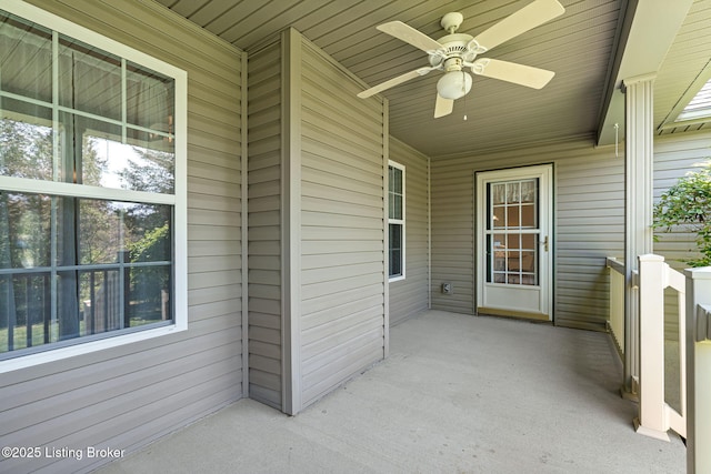 1112 Majestic Woods Dr, La Grange, KY 40031 - view of patio featuring a ceiling fan