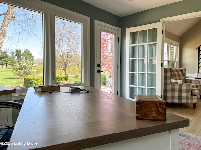 119 Fairway Dr, Hodgenville, KY 42748 - dining area featuring wood finished floors and a wealth of natural light