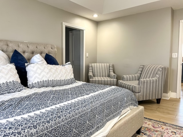 119 Fairway Dr, Hodgenville, KY 42748 - bedroom with baseboards, wood finished floors, and recessed lighting