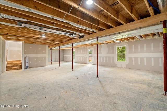3408 Rhodelia Rd, Payneville, KY 40157 - basement with stairway