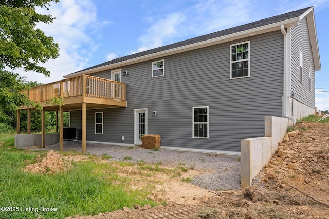 3408 Rhodelia Rd, Payneville, KY 40157 - back of house featuring a deck