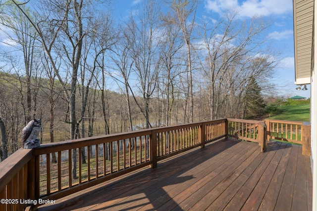 351 Serenity Cove Ln, Mammoth Cave, KY 42259 - view of wooden terrace