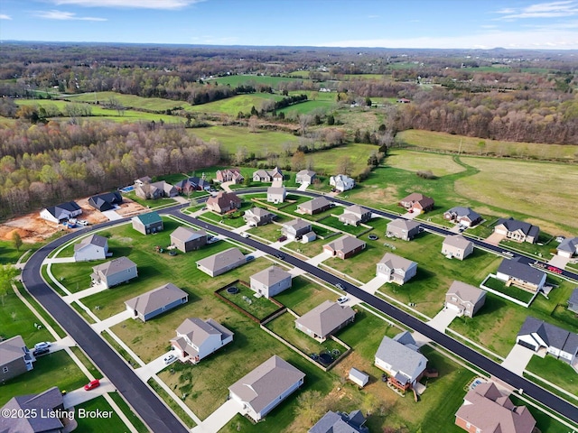 109 Kentucky Oaks Trl, Elizabethtown, KY 42701 - drone / aerial view featuring a view of trees and a residential view