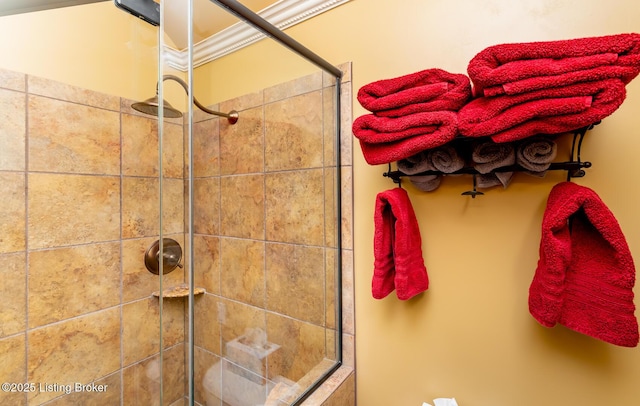 full bathroom with a tile shower