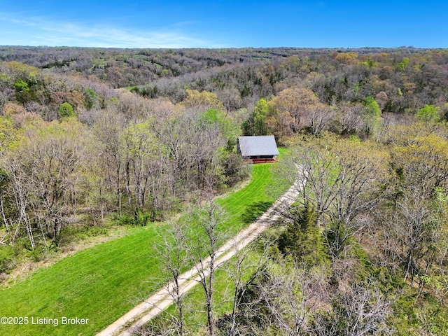 7700 Organ Creek Rd, Pendleton, KY 40055 - bird's eye view with a wooded view