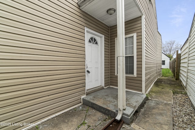 view of property entrance