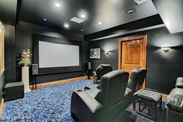 320 Longview Park Pl, Louisville, KY 40245 - home theater featuring baseboards and recessed lighting
