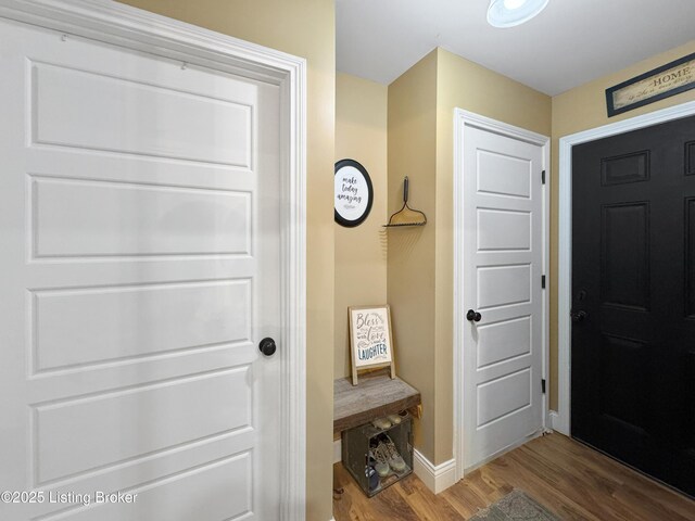 444 Wire Ln, Bardstown, KY 40004 - mudroom with wood finished floors and baseboards