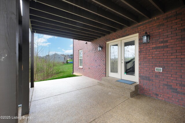 178 Bluffs Edge Dr, Mt Washington, KY 40047 - view of patio featuring french doors