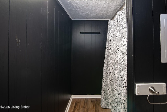 interior space with wood finished floors