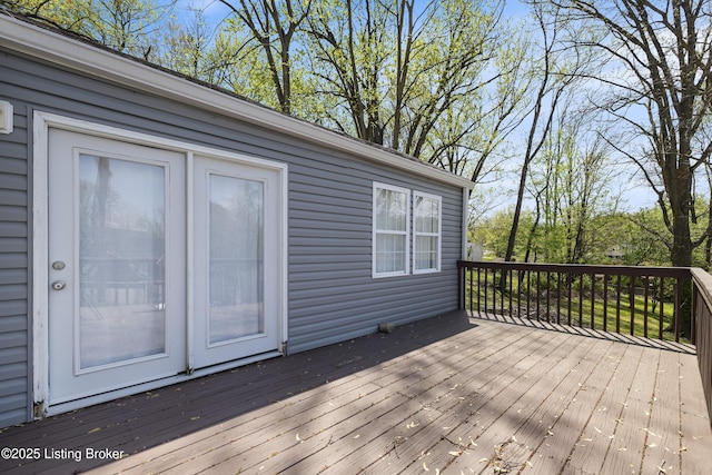 view of deck
