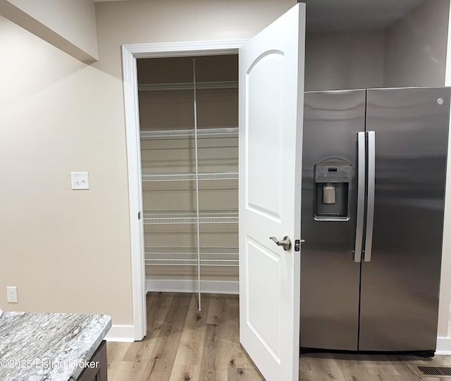 pantry featuring visible vents