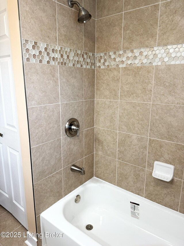 full bathroom with shower / bathtub combination