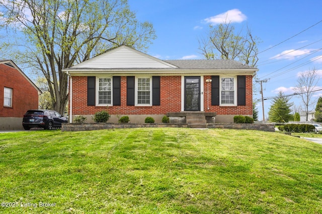 10000 Charleswood Rd, Louisville, KY 40229 - ranch-style house with brick siding and a front lawn