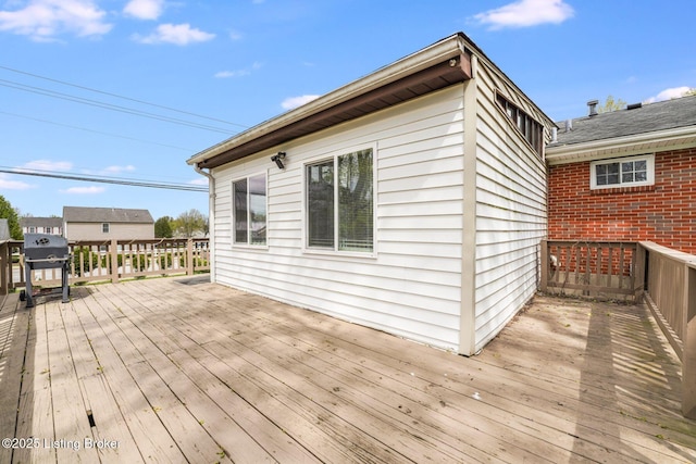 10000 Charleswood Rd, Louisville, KY 40229 - wooden deck with a grill