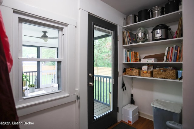216 Cornell Pl, Louisville, KY 40207 - entryway featuring wood finished floors and baseboards