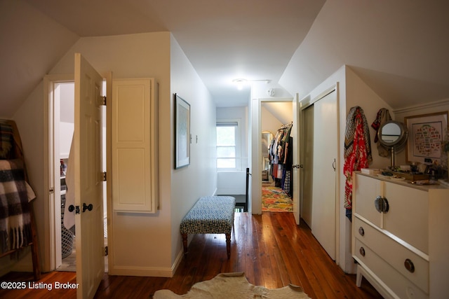 216 Cornell Pl, Louisville, KY 40207 - hall with wood finished floors and lofted ceiling