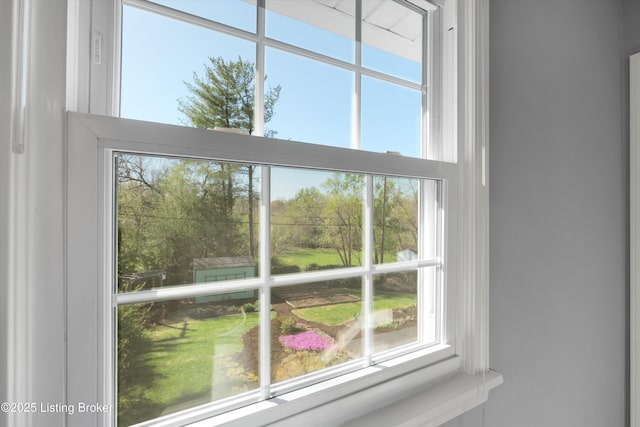 view of room details