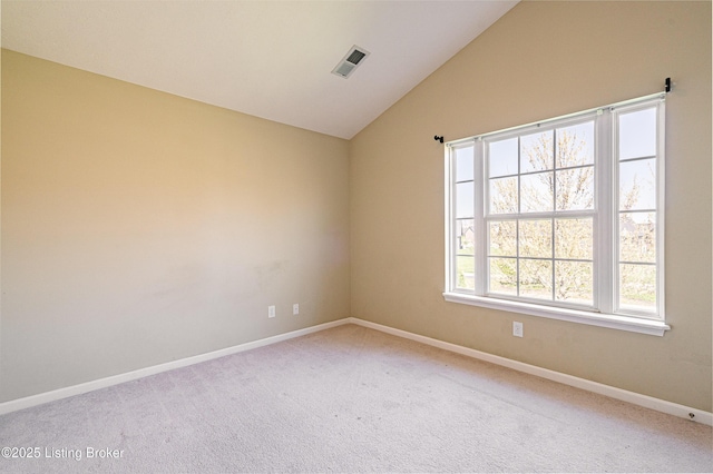 10202 Deer Vista Dr Unit 202, Louisville, KY 40291 - empty room featuring lofted ceiling, light colored carpet, and baseboards