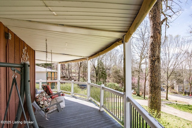 view of deck