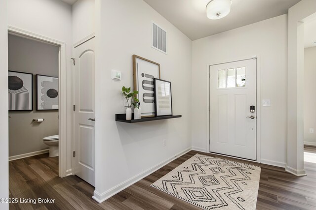 LOT209 Cobblestone Ln, La Grange, KY 40031 - foyer entrance with dark wood-style floors and baseboards