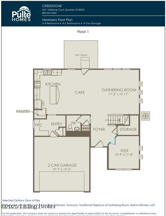 LOT209 Cobblestone Ln, La Grange, KY 40031 - property floor plan